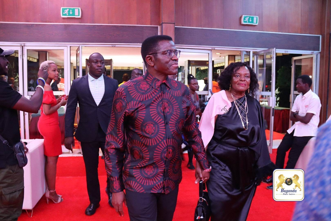 Katikkiro Charles Peter Mayiga and his wife attending Spice Diana's 10th-anniversary celebration at Serena Hotel